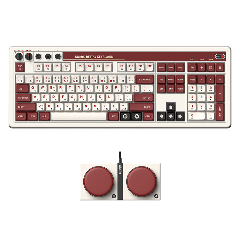 8BitDo Retro 108 Mechanical Keyboard - Mechanical Keyboard Edition for Gaming and Desktop Use