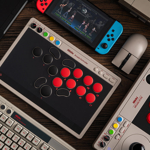 8BitDo Arcade Controller - Arcade-Style Controller for Compatible Gaming Setups