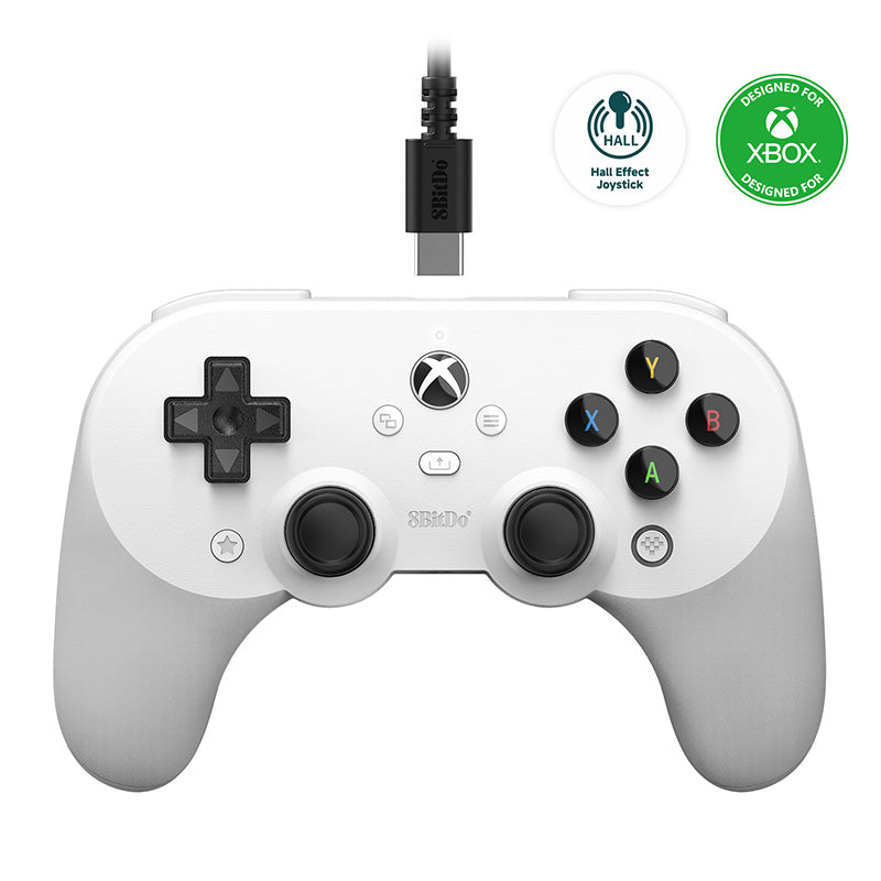 8BitDo Pro 2 Wired Controller for Xbox (Hall Effect joysticks) - Controller Edition for Supported Gaming Platforms