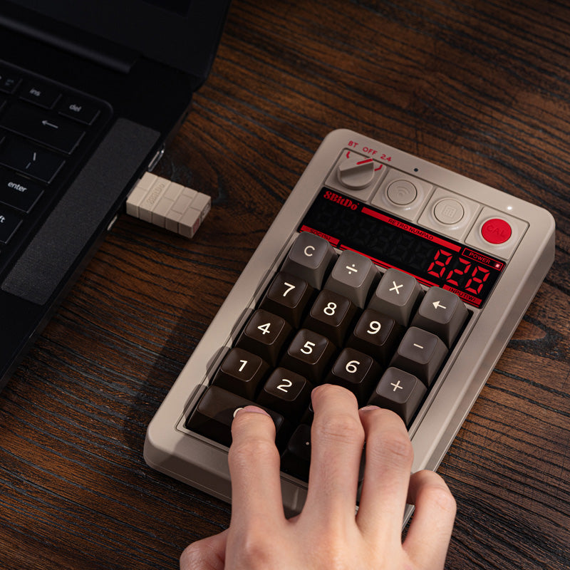 8BitDo Retro 18 Mechanical Numpad - Mechanical Keyboard Edition for Gaming and Desktop Use