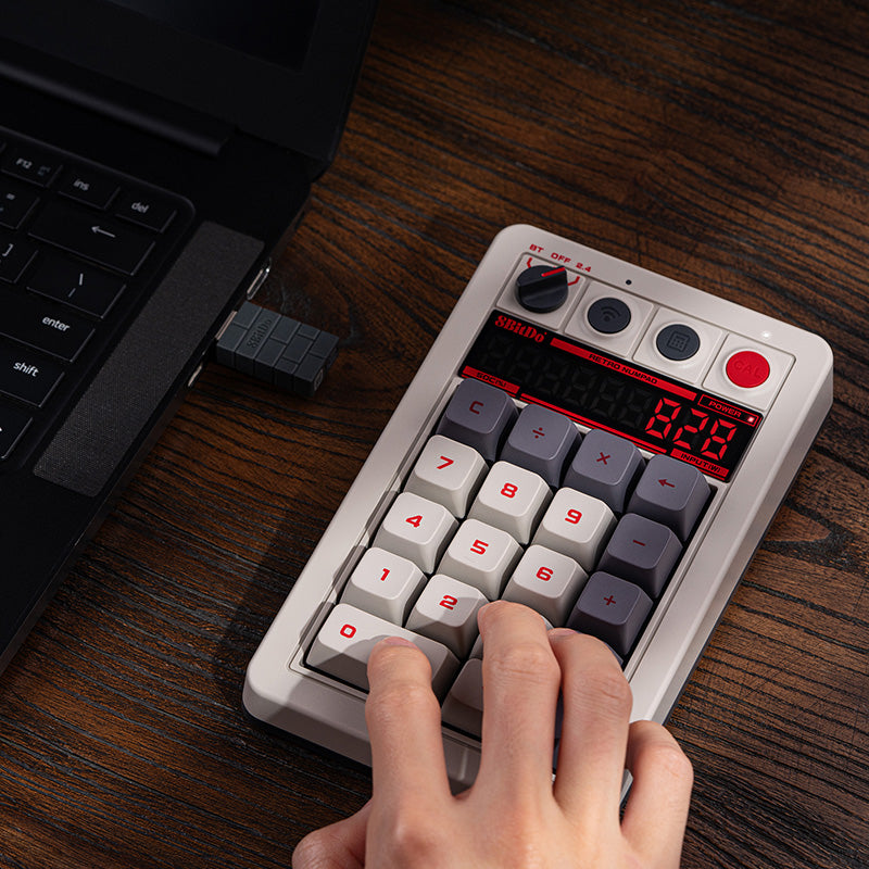 8BitDo Retro 18 Mechanical Numpad - Mechanical Keyboard Edition for Gaming and Desktop Use