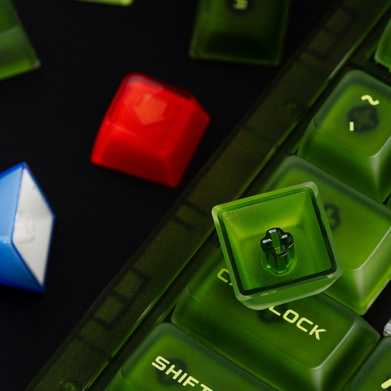 8BitDo Double-Layered Crystal Arrow Keycaps - Keyboard Keycap Set for Compatible Mechanical Layouts