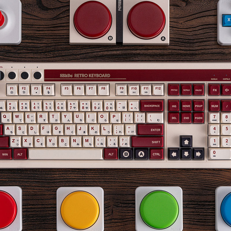 8BitDo Retro 108 Mechanical Keyboard - Mechanical Keyboard Edition for Gaming and Desktop Use