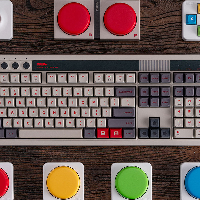8BitDo Retro 108 Mechanical Keyboard - Mechanical Keyboard Edition for Gaming and Desktop Use