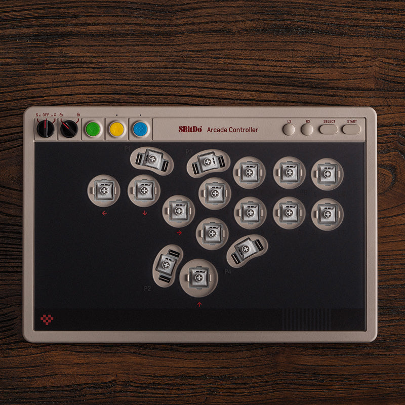 8BitDo Arcade Controller - Arcade-Style Controller for Compatible Gaming Setups