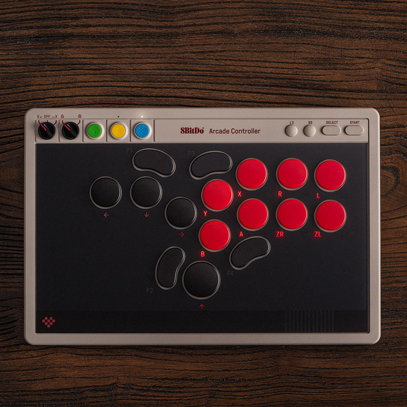 8BitDo Arcade Controller - Arcade-Style Controller for Compatible Gaming Setups