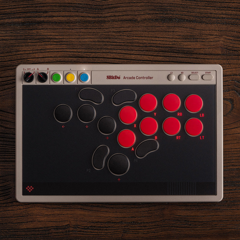 8BitDo Arcade Controller - Arcade-Style Controller for Compatible Gaming Setups