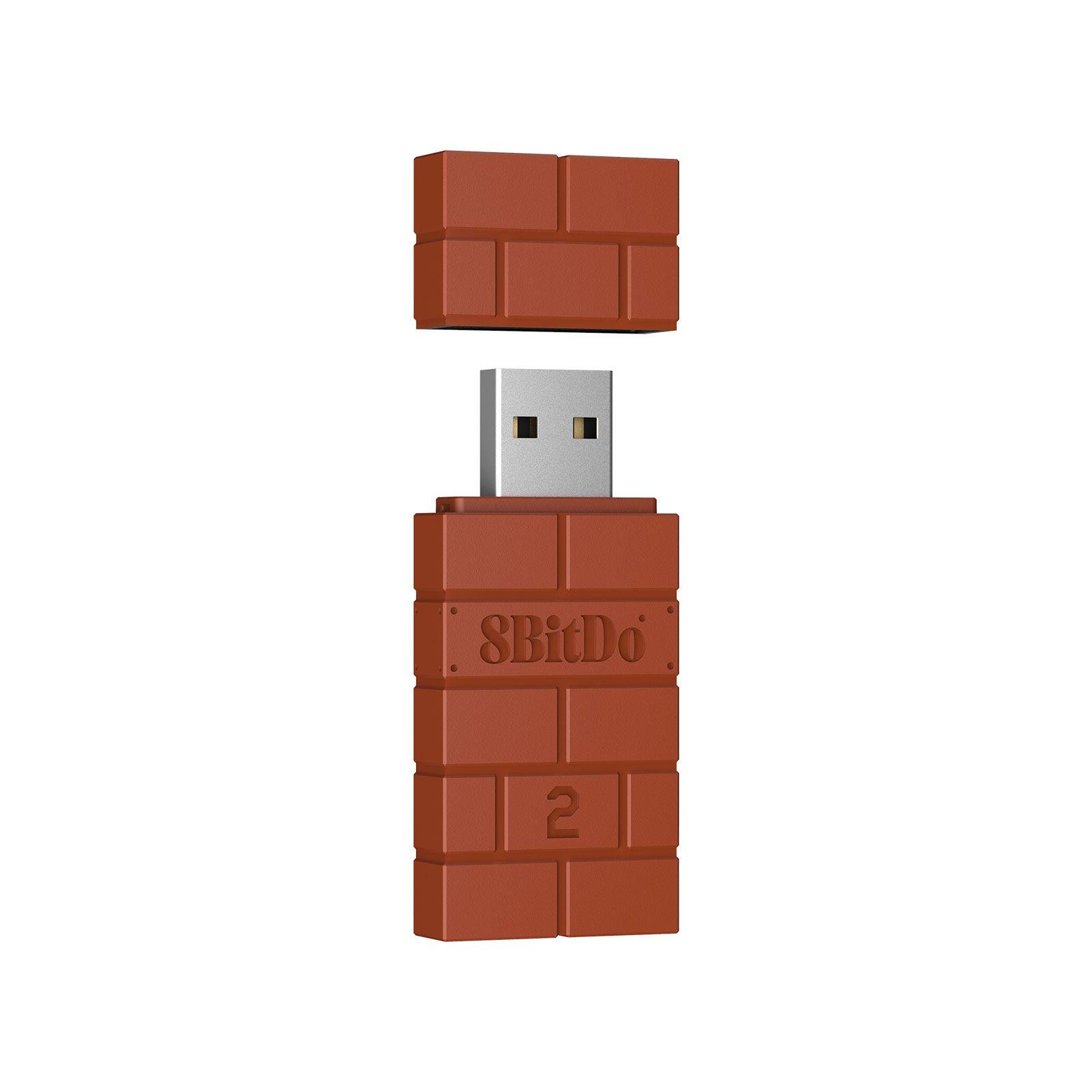 8BitDo Wireless Bluetooth USB Adapter 2 - Adapter Edition for Supported Controllers and Systems