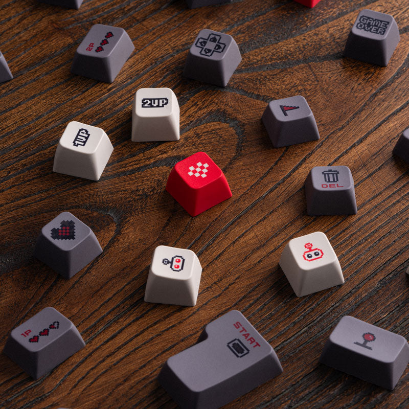 8BitDo Retro Keycaps - Keyboard Keycap Set for Compatible Mechanical Layouts