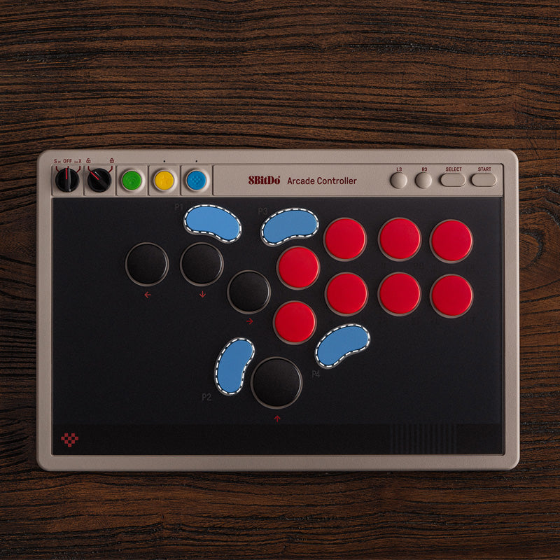 8BitDo Arcade Controller - Arcade-Style Controller for Compatible Gaming Setups