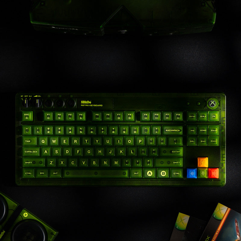8BitDo Retro 87 Mechanical Keyboard - Xbox Edition - Mechanical Keyboard Edition for Gaming and Desktop Use