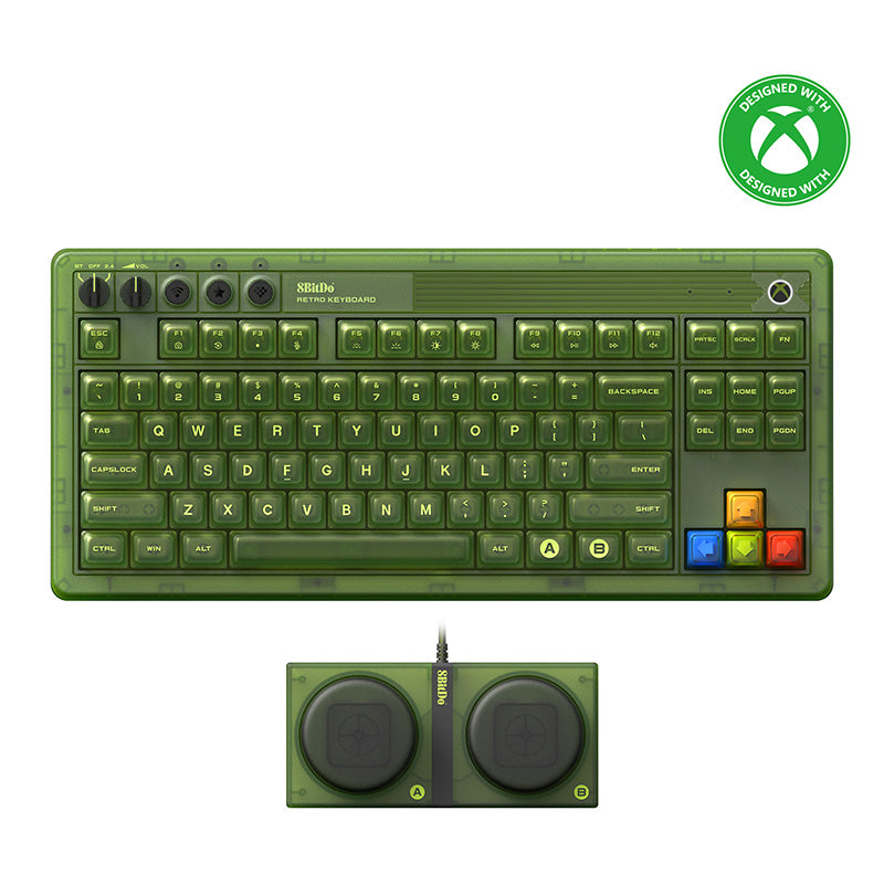 8BitDo Retro 87 Mechanical Keyboard - Xbox Edition - Mechanical Keyboard Edition for Gaming and Desktop Use