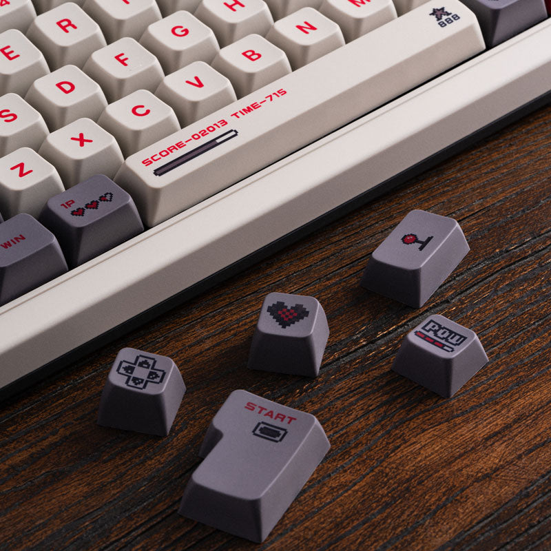 8BitDo Retro Keycaps - Keyboard Keycap Set for Compatible Mechanical Layouts