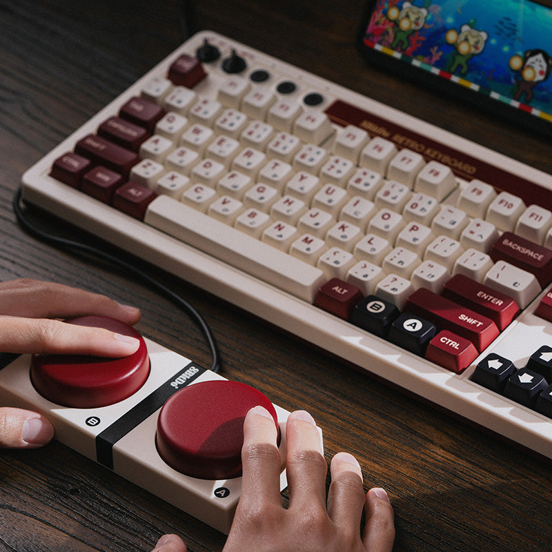 8BitDo Retro Mechanical Keyboard - Mechanical Keyboard Edition for Gaming and Desktop Use