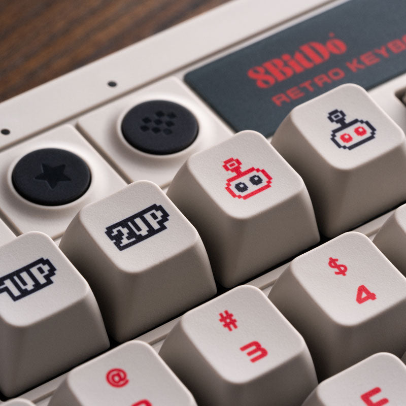 8BitDo Retro Keycaps - Keyboard Keycap Set for Compatible Mechanical Layouts