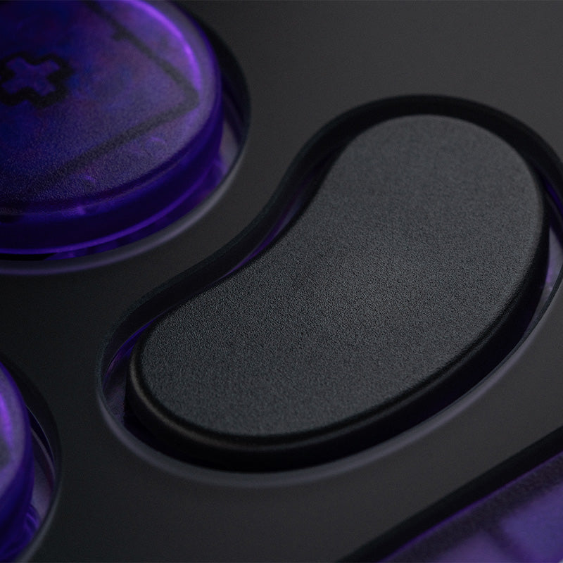 8BitDo Arcade Controller - Transparent Purple Signature Edition - Arcade-Style Controller for Compatible Gaming Setups