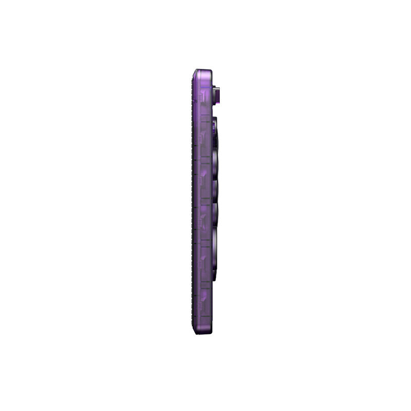 8BitDo Arcade Controller - Transparent Purple Signature Edition - Arcade-Style Controller for Compatible Gaming Setups