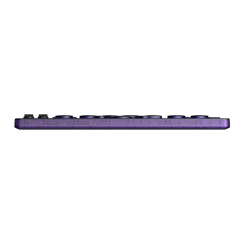 8BitDo Arcade Controller - Transparent Purple Signature Edition - Arcade-Style Controller for Compatible Gaming Setups