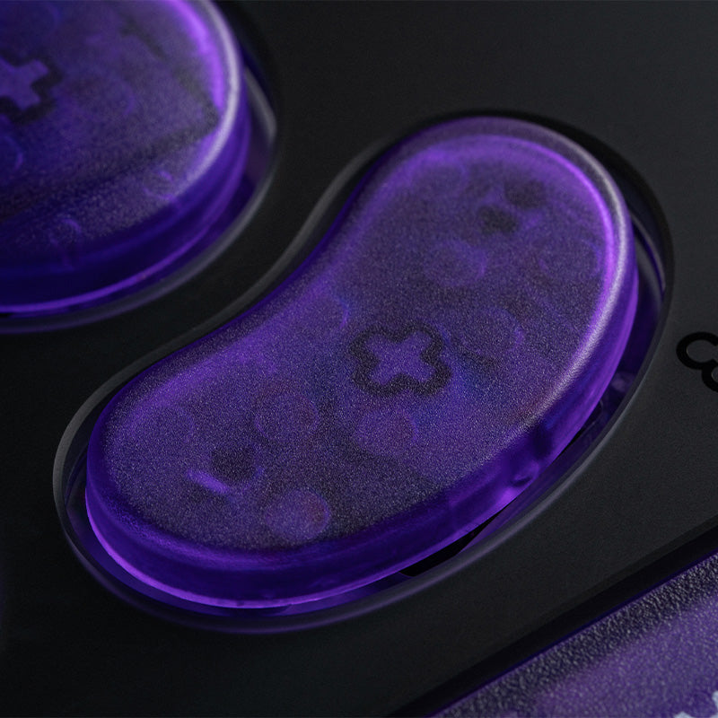 8BitDo Arcade Controller - Transparent Purple Signature Edition - Arcade-Style Controller for Compatible Gaming Setups