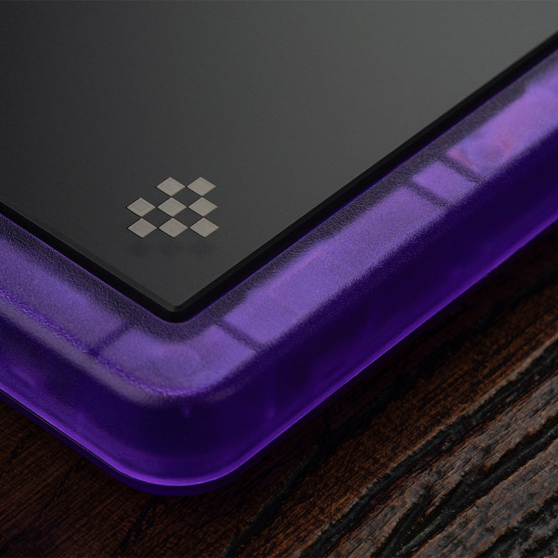 8BitDo Arcade Controller - Transparent Purple Signature Edition - Arcade-Style Controller for Compatible Gaming Setups