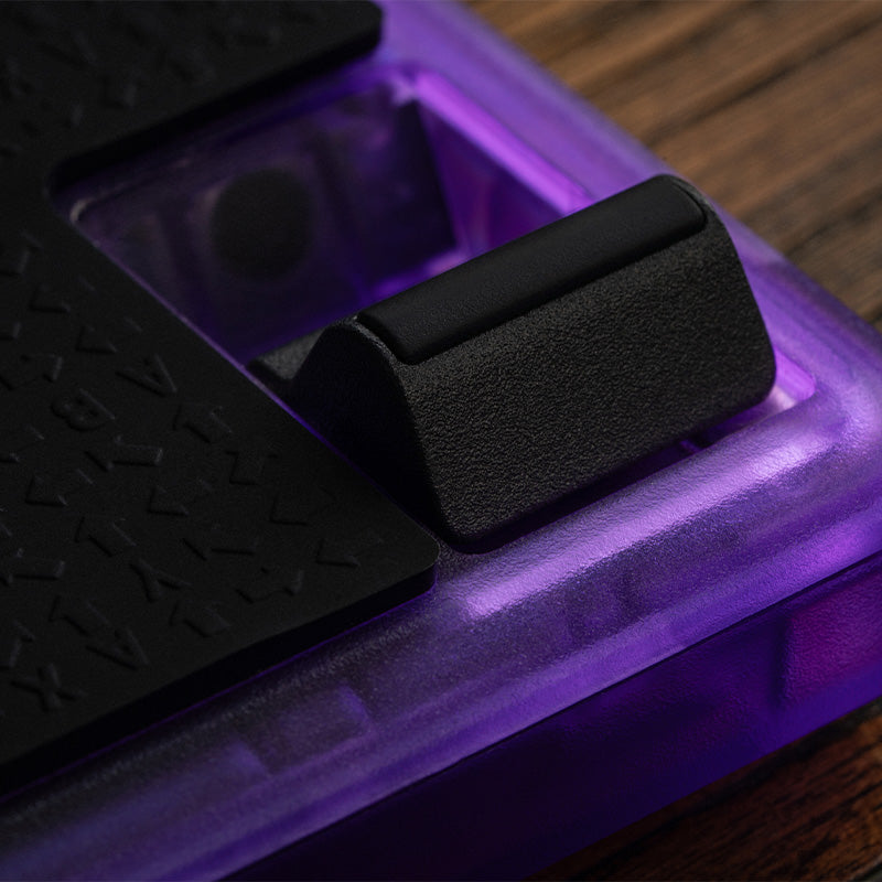 8BitDo Arcade Controller - Transparent Purple Signature Edition - Arcade-Style Controller for Compatible Gaming Setups