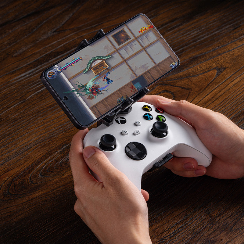 8BitDo Mobile Gaming Clip for Xbox Controllers - Mobile Clip for Compatible Controllers and Phones