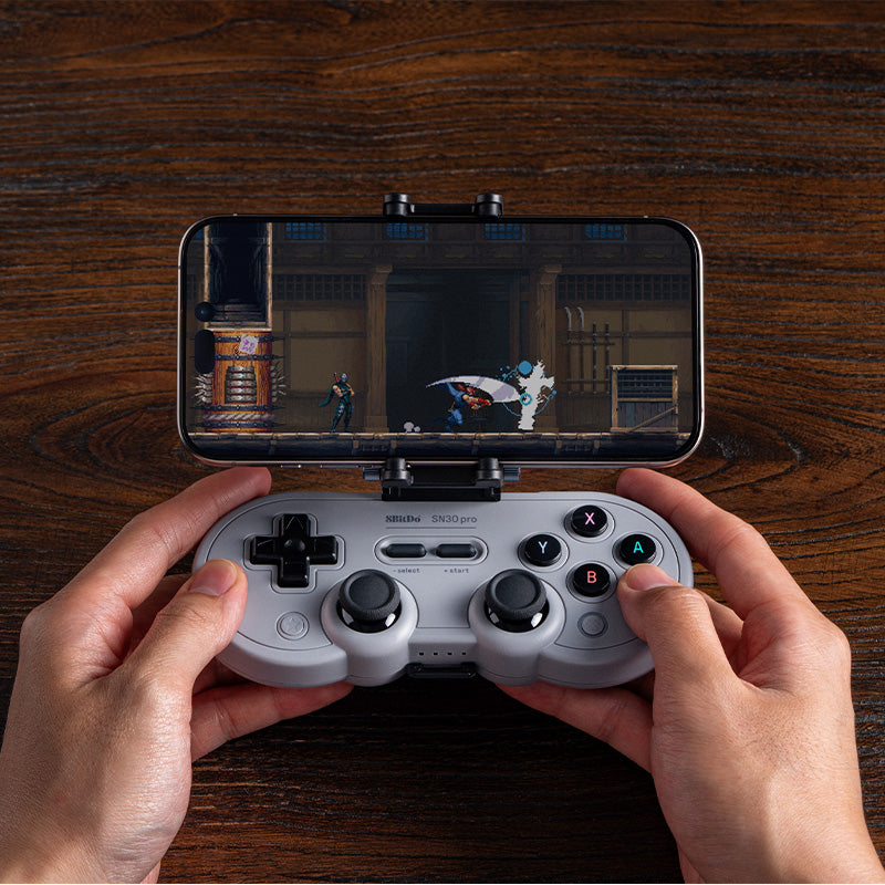 8BitDo Mobile Clip for SN30 Pro - Mobile Clip for Compatible Controllers and Phones